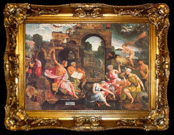 framed  Oostsanen, Jacob Cornelisz van Saul and the Witch of Endor, ta009-2